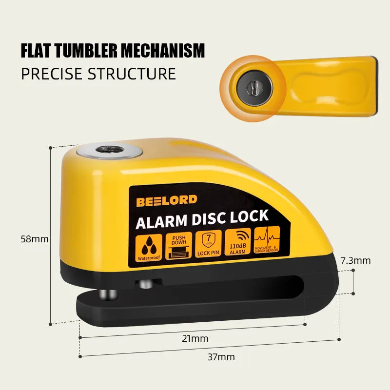 Disc Brake Alarm Lock