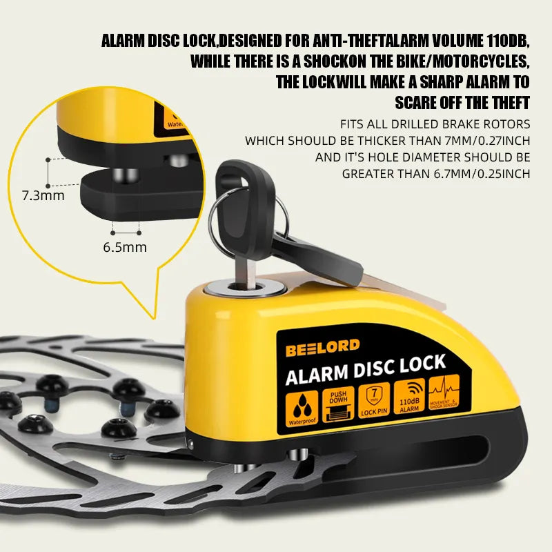 Disc Brake Alarm Lock